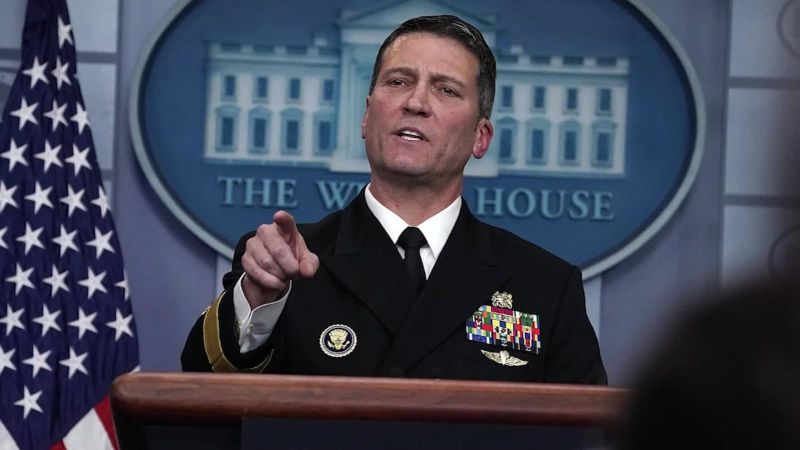 Ronny jackson, el médico de trump, en la mira por escándalos | cnn