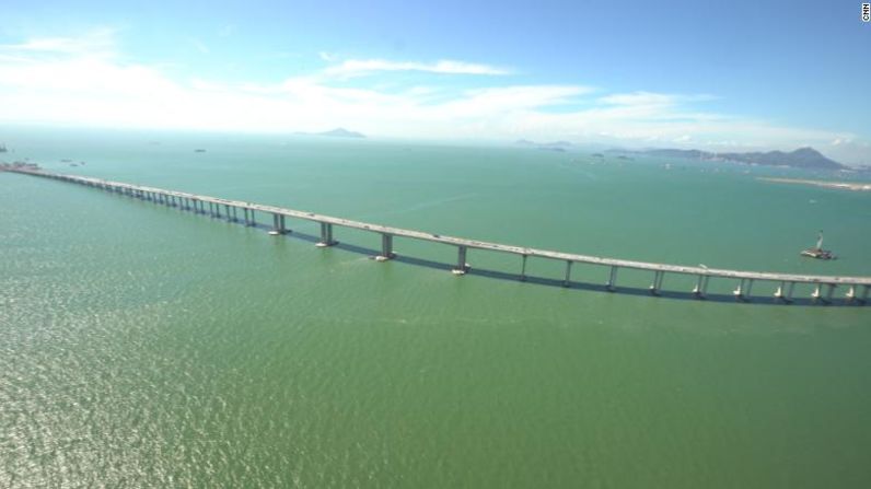 El puente Hong Kong-Zhuhai-Macao, en China.