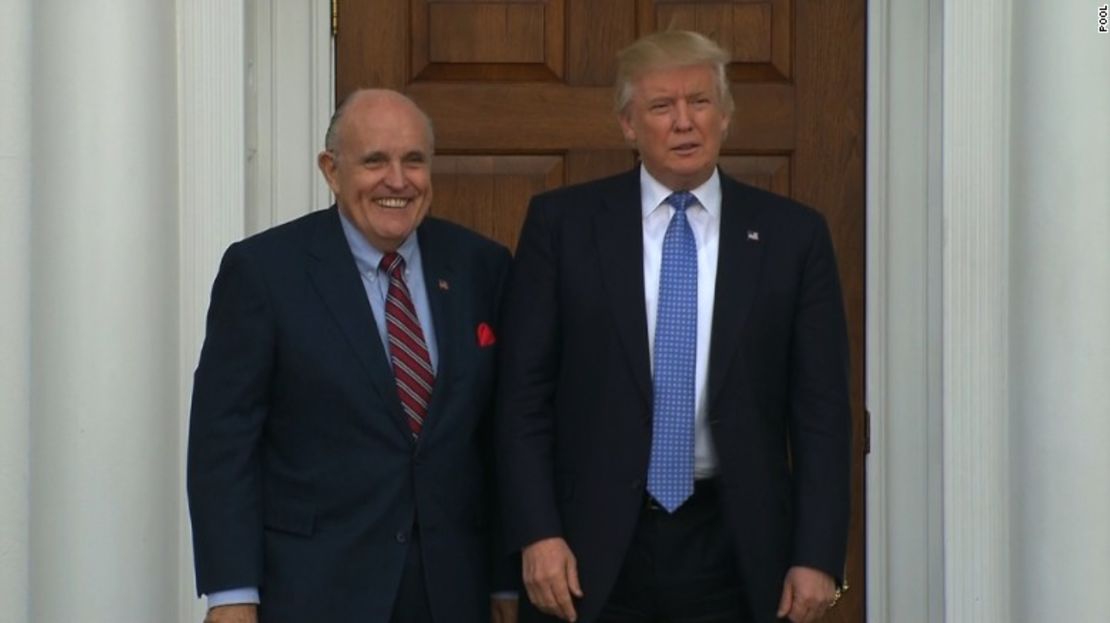 Rudolph Giuliani y Donald Trump.