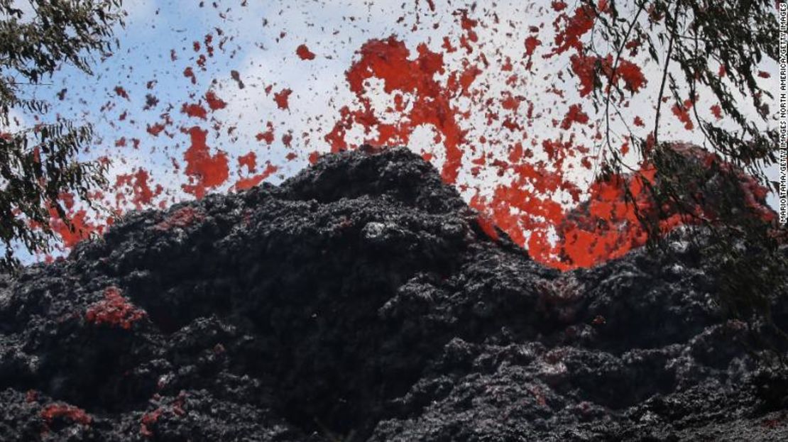 Lava del volcán Kilauea.