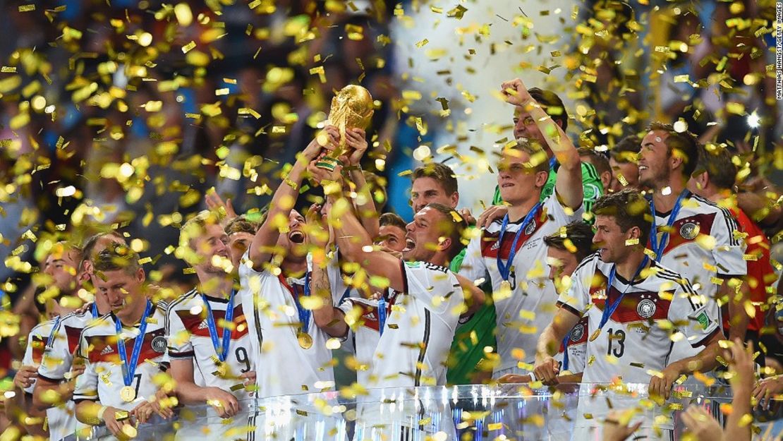 Alemania ganó la Copa Mundial de fútbol en 2014.