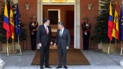 CNNE 523556 - rajoy recibe a santos en la moncloa