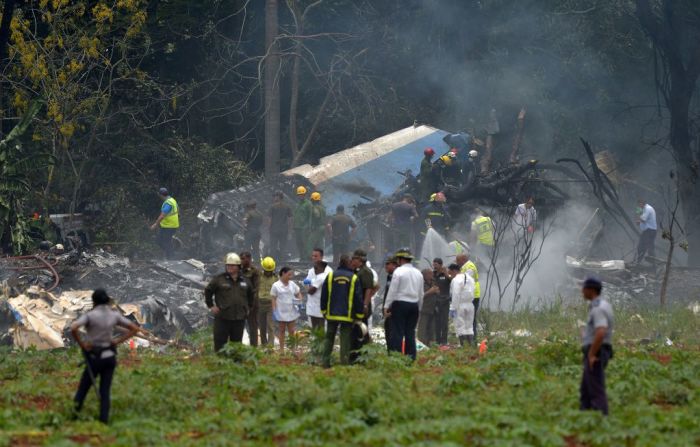 Un Boeing 737 se estrelló al despegar del Aeropuerto José Martí de La Habana con 104 pasajeros a bordo, el viernes 18 de mayo de 2018.