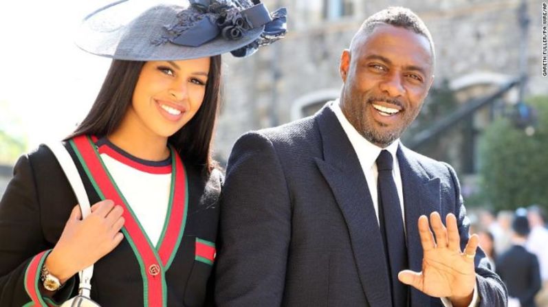 Idris Elba y Sabrina Dhowre.