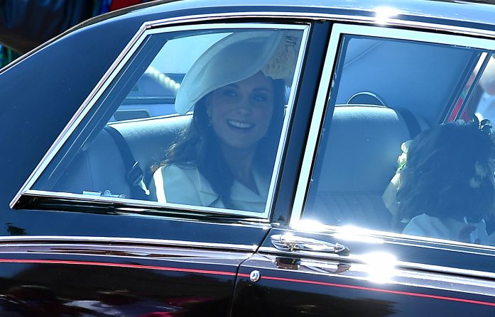 Catalina Middleton, duquesa de Cambridge, a su llegada a la boda.