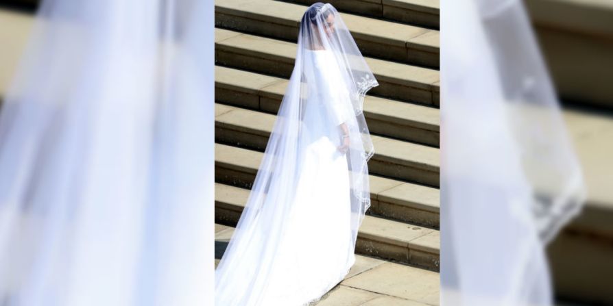 El vestido de Meghan Markle es de la diseñadora Clare Waight Keller para Givenchy