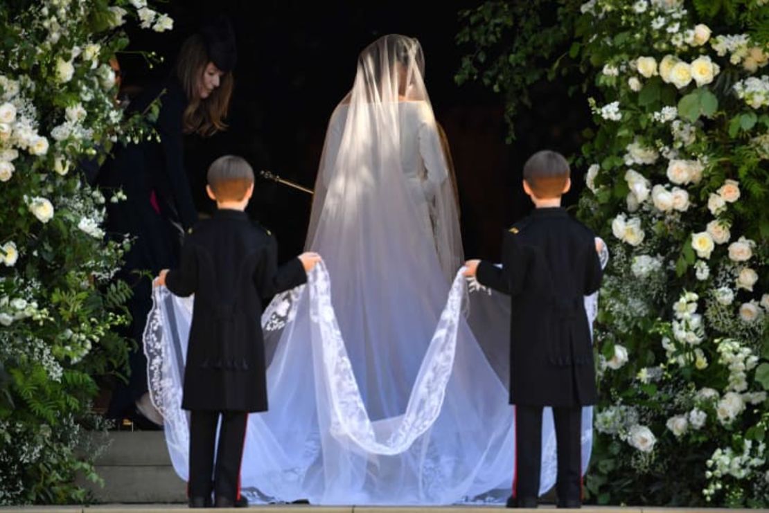 Entrada de Meghan Markle a la capilla de San Jorge