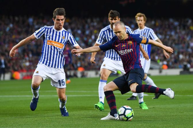 El rival de este domingo del Barcelona, en el último partido de la temporada en la liga española, fue contra Real Sociedad.