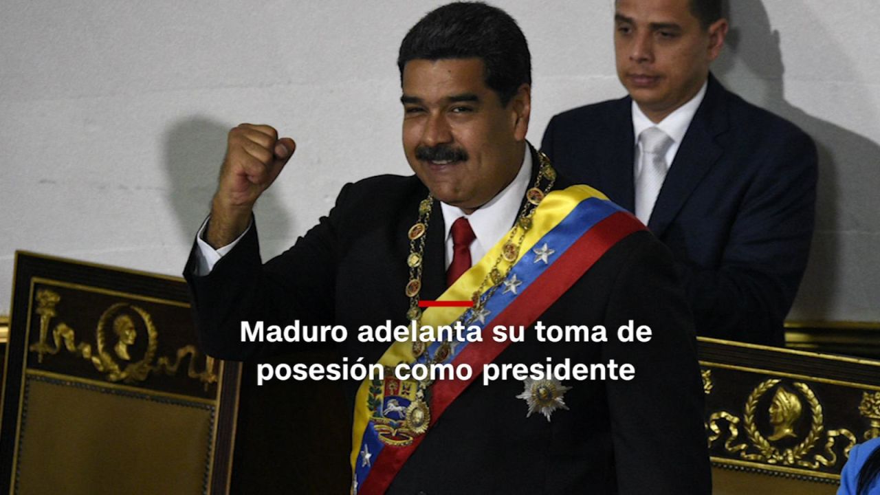 CNNE 527474 - #minutocnn- maduro adelanta su toma de posesion