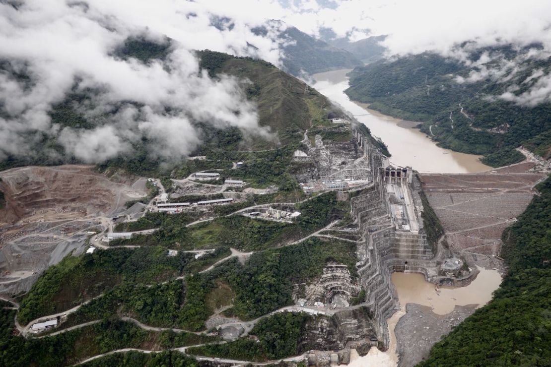 Así se ve la construcción de la represa de Ituango en el departamento de Antioquia, Colombia.