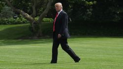 WASHINGTON, DC - MAY 29:  U.S. President Donald Trump walks to Marine One before departing from the South Lawn of the White House on May 29, 2018 in Washington, DC. President Trump is traveling to Nashville, Tennesee to attend a campaign rally for Rep. Marsha Blackburn (R-TN) who is running for the Senate.