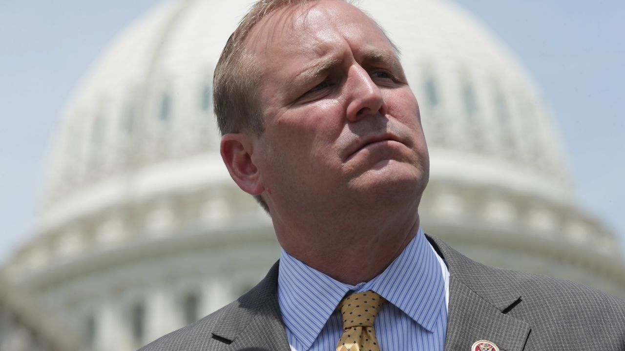 WASHINGTON, DC - MAY 20:  Rep. Jeff Denham (R-CA) speaks during a news conference with military 'DREAMers', undocumented youth who aspire to serve the United States in uniform but are prohibited from doing due to their immigration status, in front of the U.S. Capitol May 20, 2014 in Washington, DC. Co-sponsored by Rep. Tammy Duckworth (D-IL), Denham's Enlist Act would amendment to the National Defense Authorization Act to allow some undocumented immigrants to join the military.