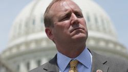 WASHINGTON, DC - MAY 20:  Rep. Jeff Denham (R-CA) speaks during a news conference with military 'DREAMers', undocumented youth who aspire to serve the United States in uniform but are prohibited from doing due to their immigration status, in front of the U.S. Capitol May 20, 2014 in Washington, DC. Co-sponsored by Rep. Tammy Duckworth (D-IL), Denham's Enlist Act would amendment to the National Defense Authorization Act to allow some undocumented immigrants to join the military.