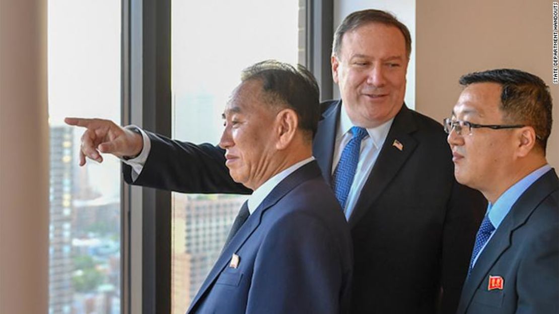 Pompeo se reúne con Kim Yong Chol en Nueva York el miércoles 30 de mayo.