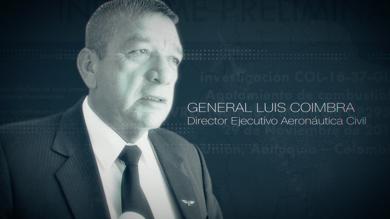 Era el Director Ejecutivo de la Dirección General de Aeronáutica Civil (DGAC) cuando en octubre de 2014 LaMia inició los trámites para obtener su certificado de explotador de servicios aéreos en Bolivia. Según dos fuentes próximas a las que CNN tuvo acceso, este se resistía a aprobar el certificado de LaMia en los términos que pretendían sus dueños. Para Coimbra, la empresa no cumplía los requisitos para operar internacionalmente. El 7 de julio de 2015, el General Coimbra es destituido por motivos nunca aclarados.