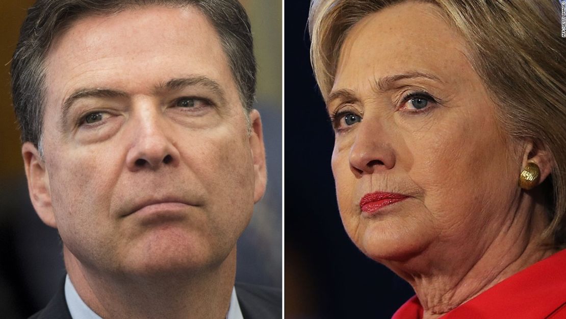 James Comey y Hillary Clinton