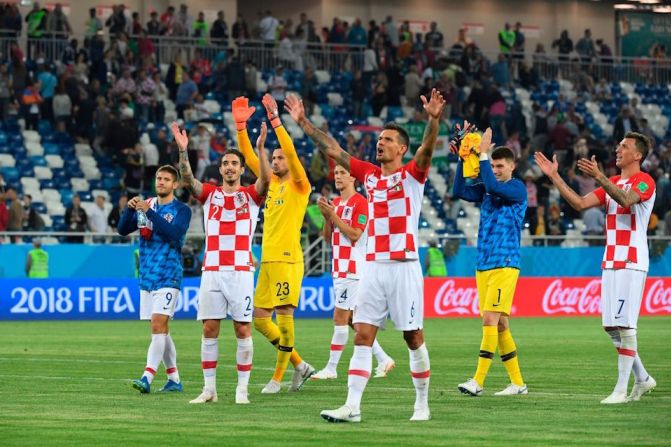 En el último partido de la larga jornada sabatina, Croacia venció 2-0 a Nigeria.