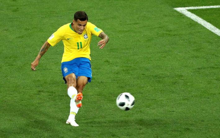 Todo comenzó bien para Brasil, que se fue al frente con un golazo de Coutinho.