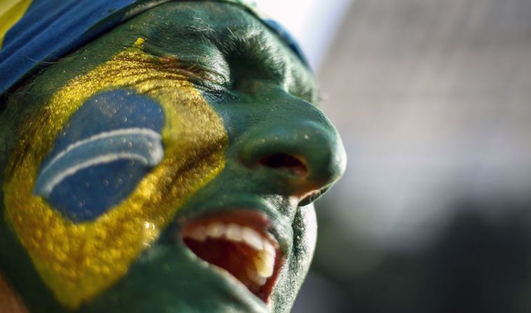 Los fanáticos de Brasil lamentaron el empate ante Suiza.