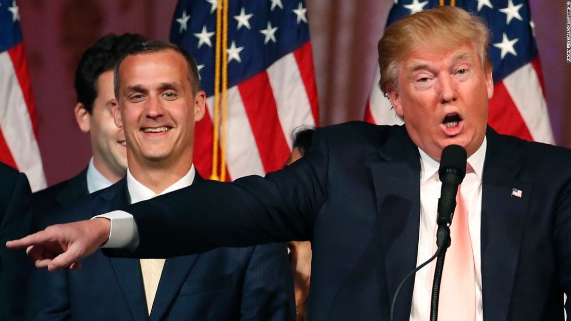 Corey Lewandowski con Donald Trump