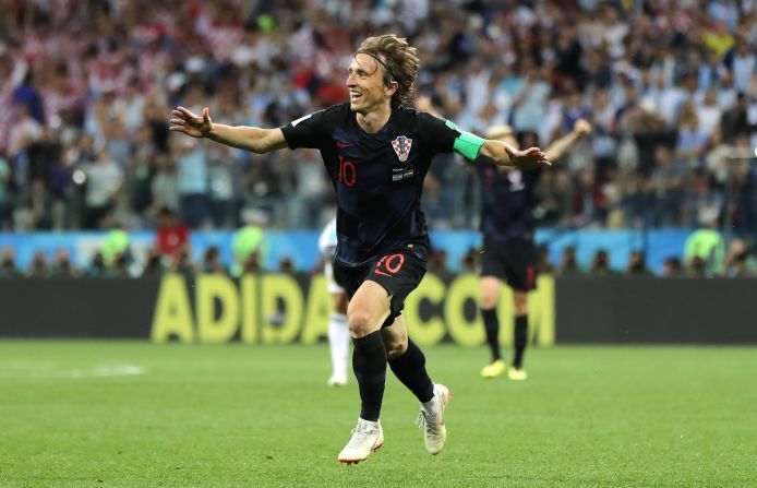 Modric marcó un golazo ante Argentina.