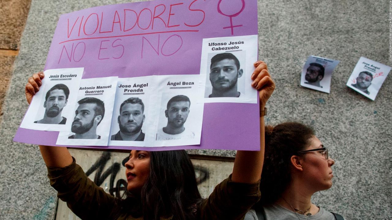 Imagen de archivo. Protestas en el caso de La Manada en España.