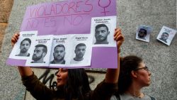 Imagen de archivo. Protestas en el caso de La Manada en España.