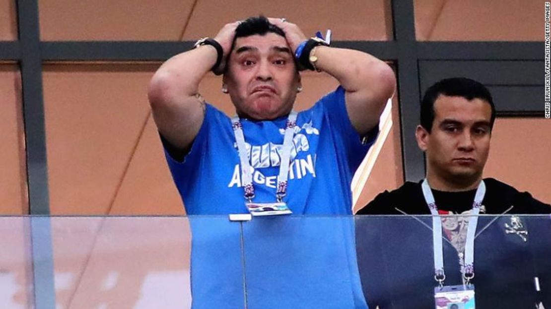 La actitud inicialmente optimista de Diego Maradona giró rápidamente cuando Argentina perdió por 3-0 ante Croacia en el Grupo D el jueves.