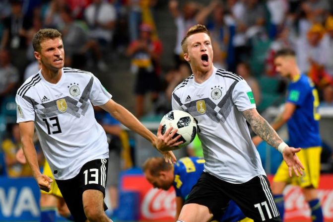 Alemania empató en el segundo tiempo y recuperó la esperanza.