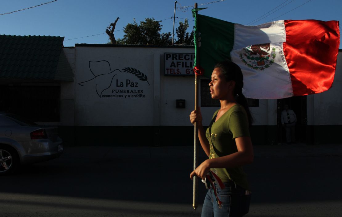 Manifestación contra la violencia en Ciudad Juarez, México, el 23 de junio de 2018.