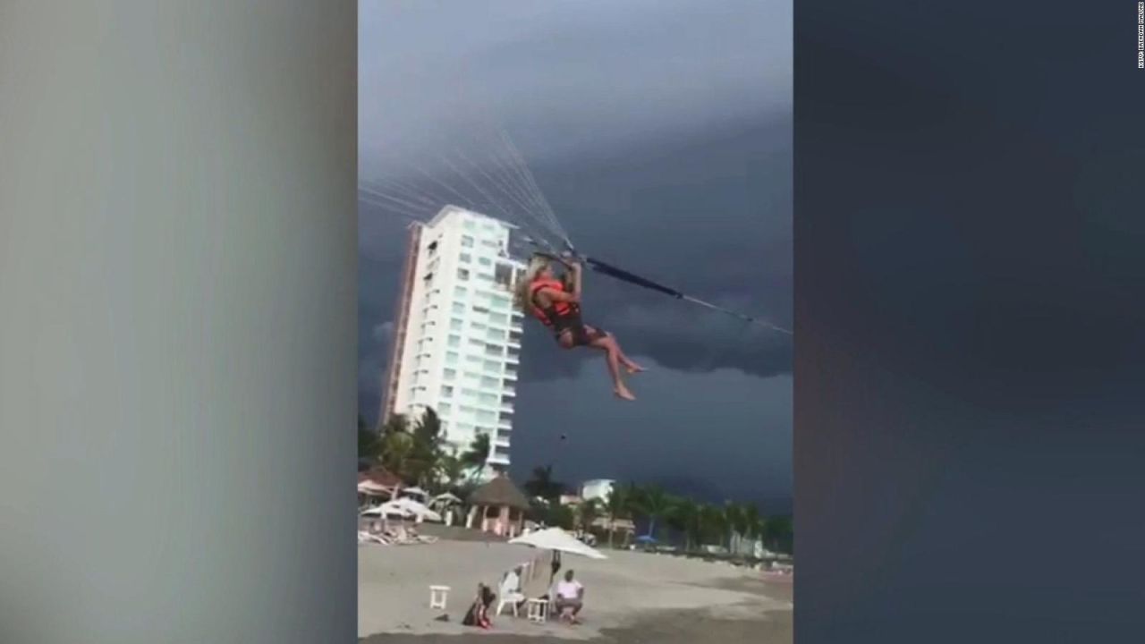 CNNE 539218 - una mujer queda a la deriva del viento durante 45 minutos