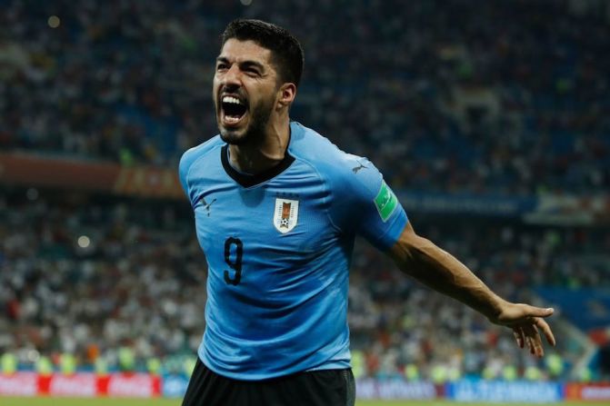 Ahora, Uruguay se enfrentará a Francia en cuartos de final el viernes 6 de julio. En la imagen, Luis Suárez, delantero de Uruguay.