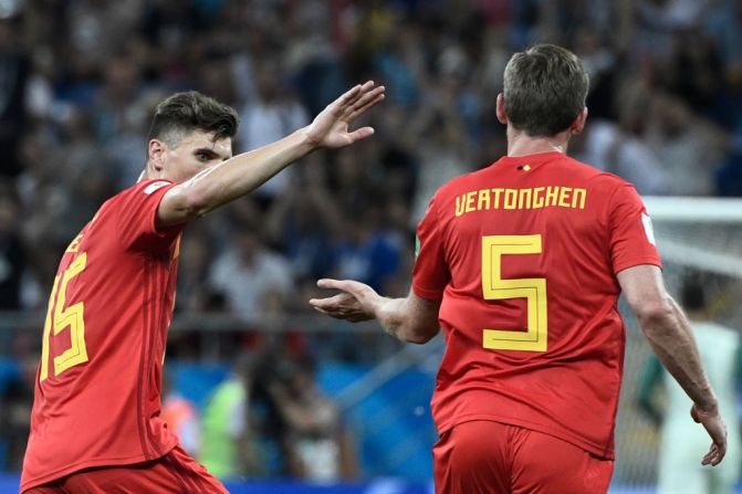 Jan Vertonghen anota el primer gol del Bélgica ante Japón en el minuto 69 y sigue soñando con la clasificación.