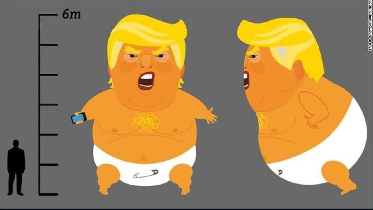 CNNE 541227 - "trump baby" el globo que podria sobrevolar londres