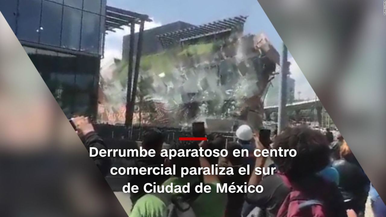 CNNE 543725 - #minutocnn- videos muestran derrumbe de centro comercial en mexico