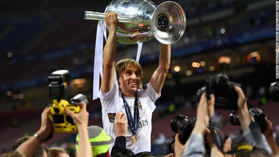 Modric ha ganado la Liga de Campeones con el Real Madrid cuatro veces en cinco años.