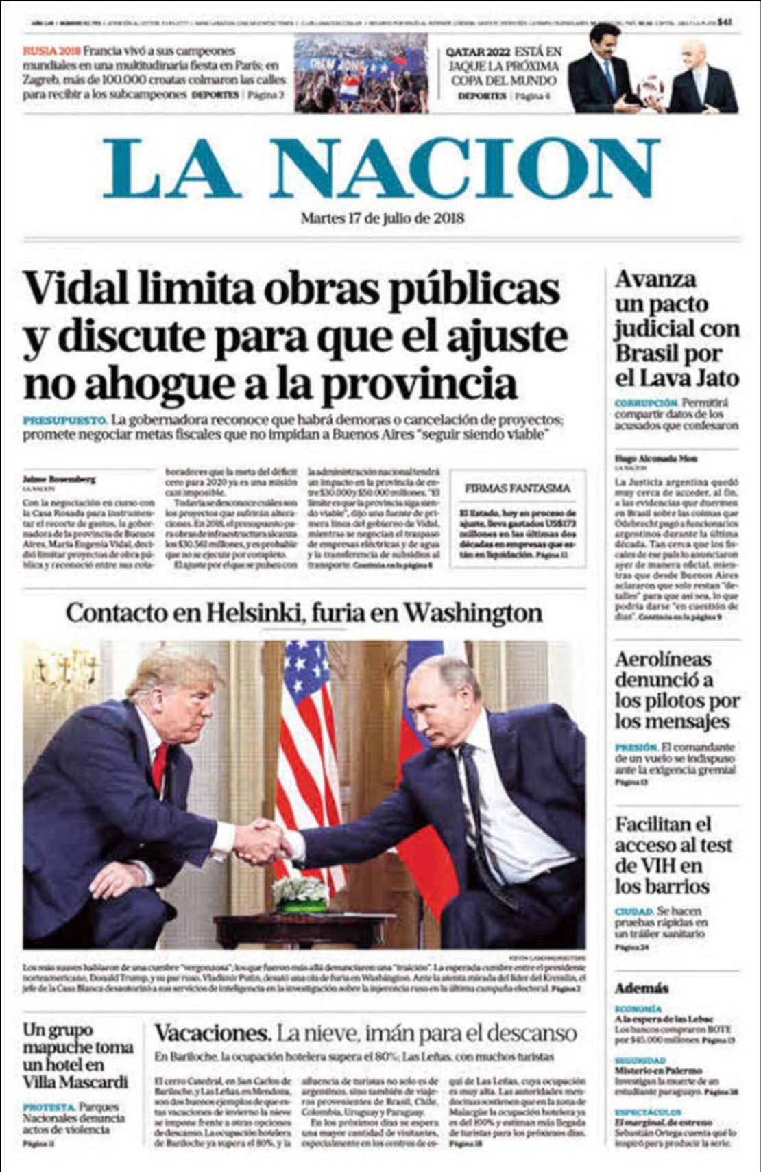 CNNE 545006 - periodicos trump putin reunion3