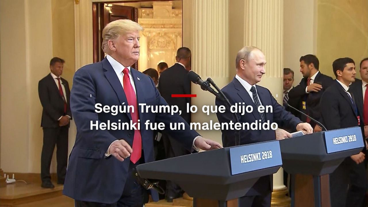 CNNE 545115 - #minutocnn- trump dice que hubo un malentendido en helsinki