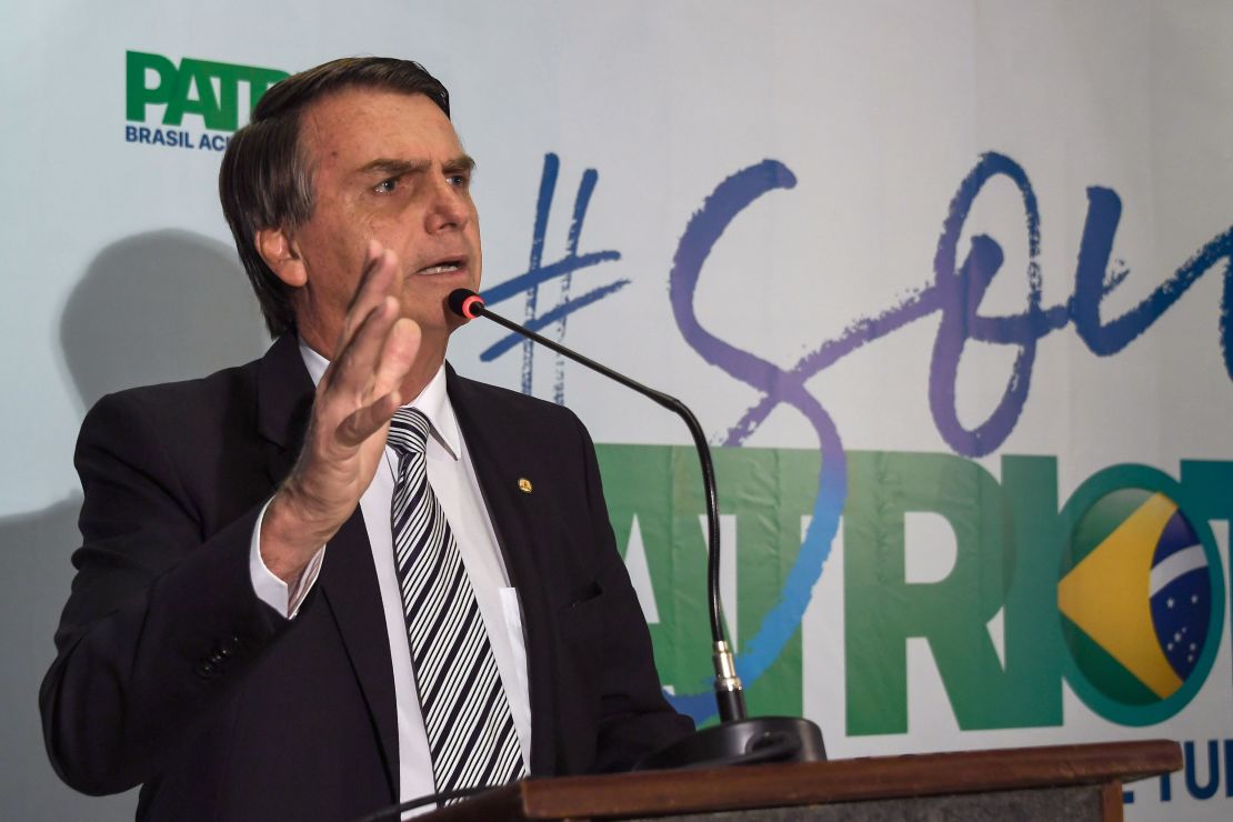 El candidato electoral de Brasil Jair Bolsonaro en una imagen de 2017.