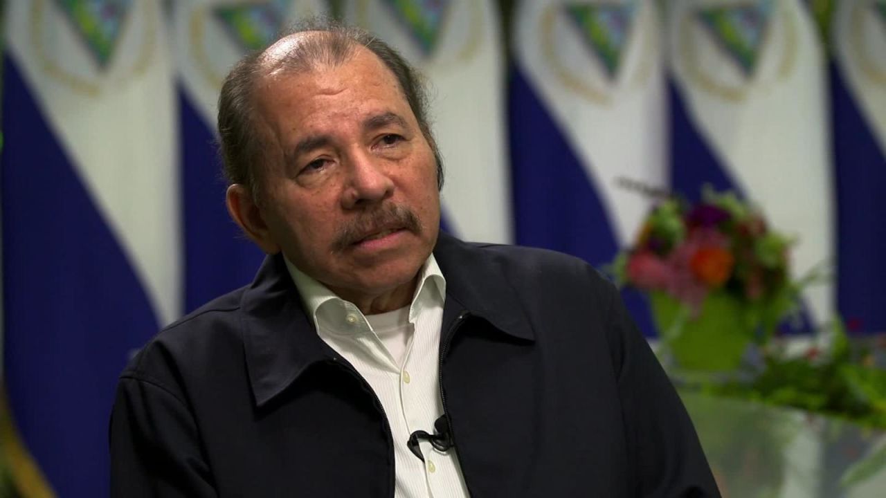 Daniel Ortega durante su entrevista con Andrés Openheimer de CNN, Julio de 2018.