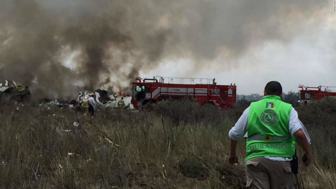 CNNE 549110 - accidente de avion de aeromexico en durango- no hubo muertos