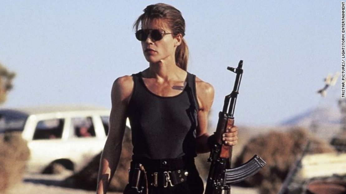 Linda Hamilton, en la primera entrega de Terminator.