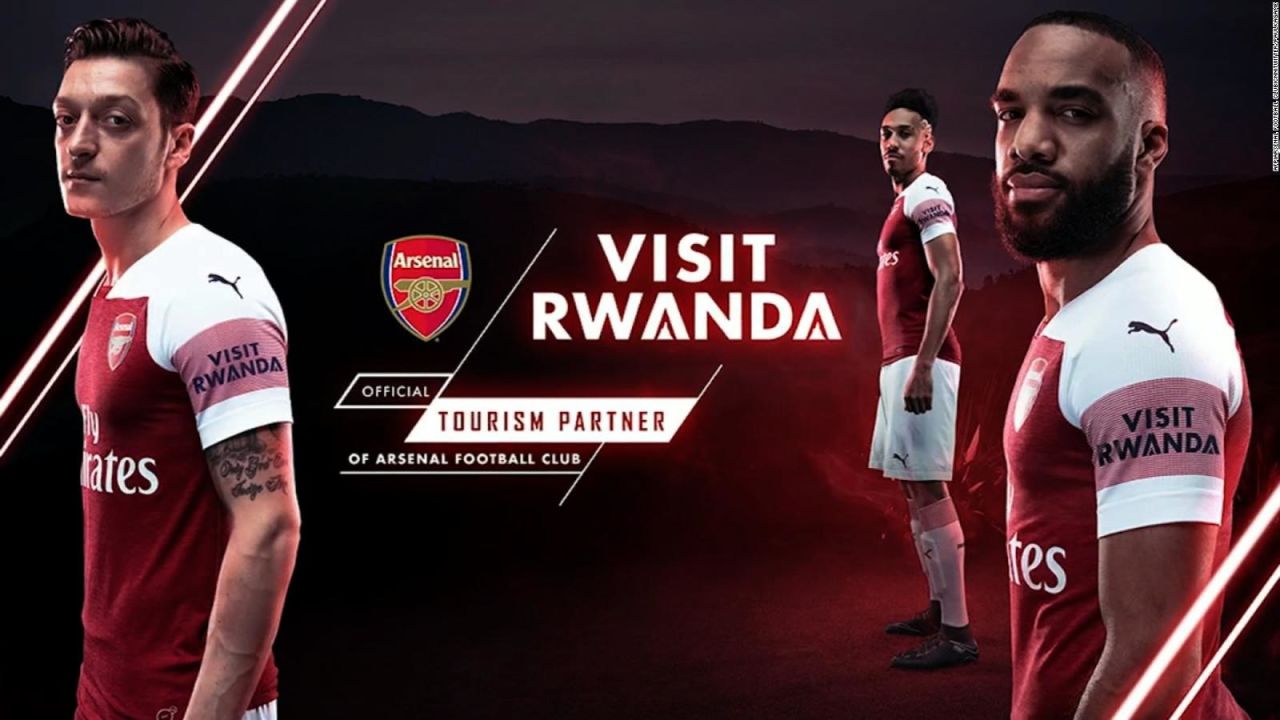 CNNE 552386 - #lacifradeldia- us$ 40 millones fue el precio para colocar el mensaje "visit rwanda" en la camiseta del arsenal