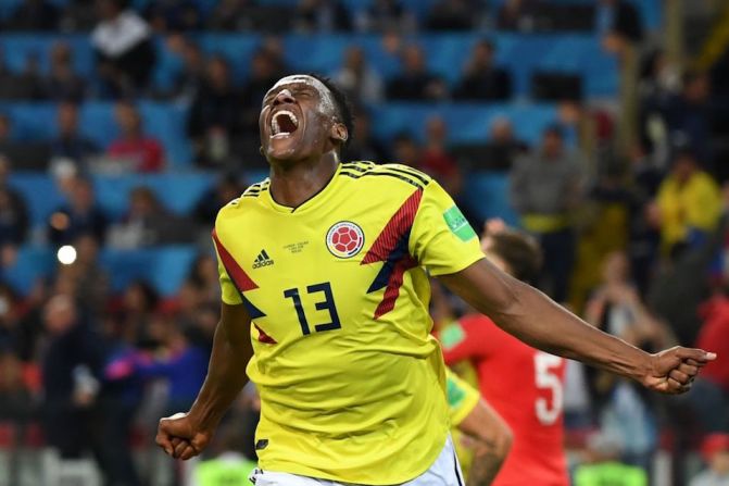 COLOMBIA: Yerry Mina del Everton (en la imagen con la selección colombiana).