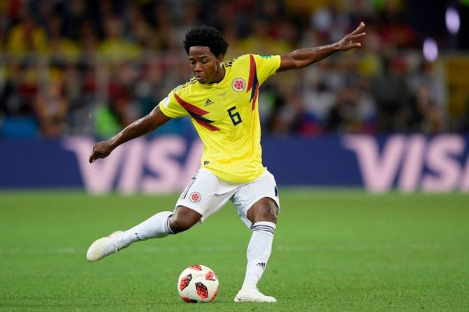 COLOMBIA: Carlos Sánchez del West Ham (en la imagen con la selección colombiana).