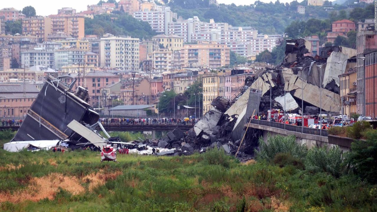 CNNE 553234 - varios muertos tras el derrumbe de un puente en italia