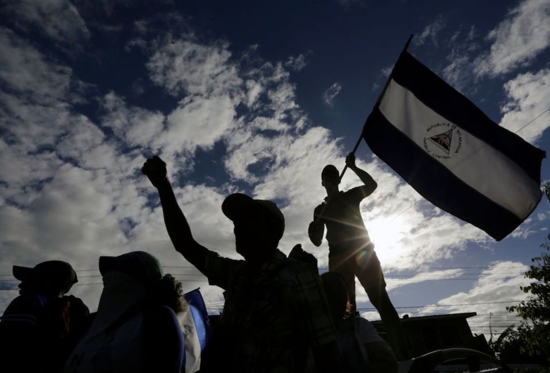 Manifestación en Nicaragua, el 18 de agosto.