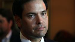 DETROIT, MI - AUGUST 13: U.S. Sen. Marco Rubio (R-FL) attends a campaign event with Michigan GOP Senate candidate John James at Senor Lopez Restaurant August 13th, 2018 in Detroit, Michigan. James, an Iraq war veteran and businessman who has President Donald Trump's endorsement, will be running against Democrat incumbent U.S. Sen. Debbie Stabenow (D-MI) this November.