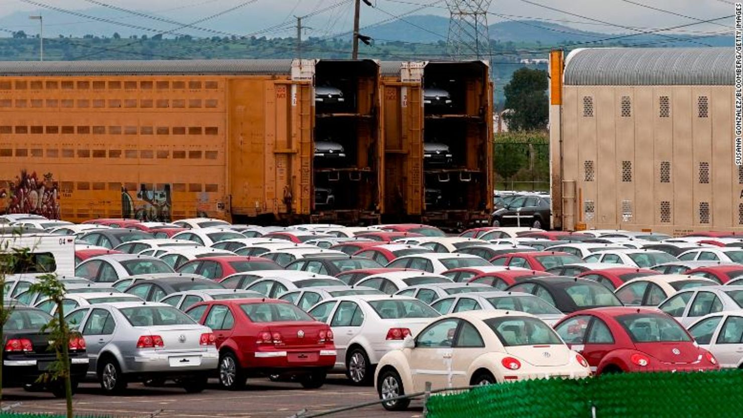 Volkswagen construye cientos de miles de automóviles en su planta de Puebla, en México.
