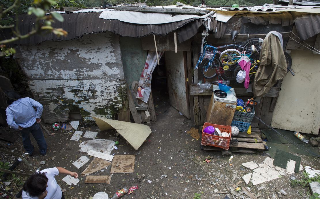 Casa familiar en una zona pobre de Ciudad de México en 2012.